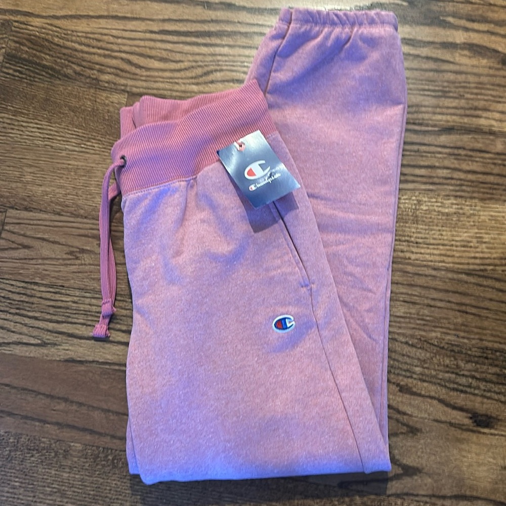 Champion Pink/Terracotta joggers/sweatpants-Small - Picture 1 of 5